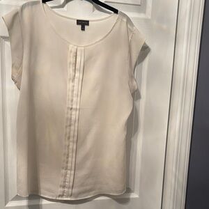 Elegant semi-sheer Cream Blouse
